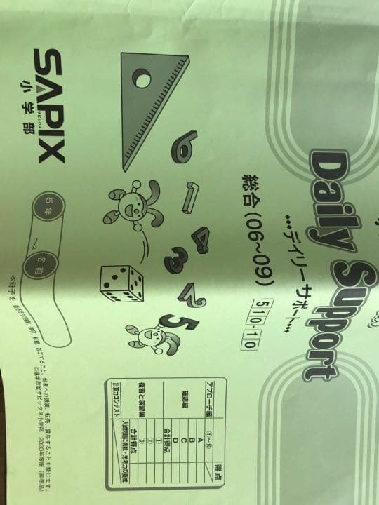 サピックスSAPIX  4年一年分4科目　5年