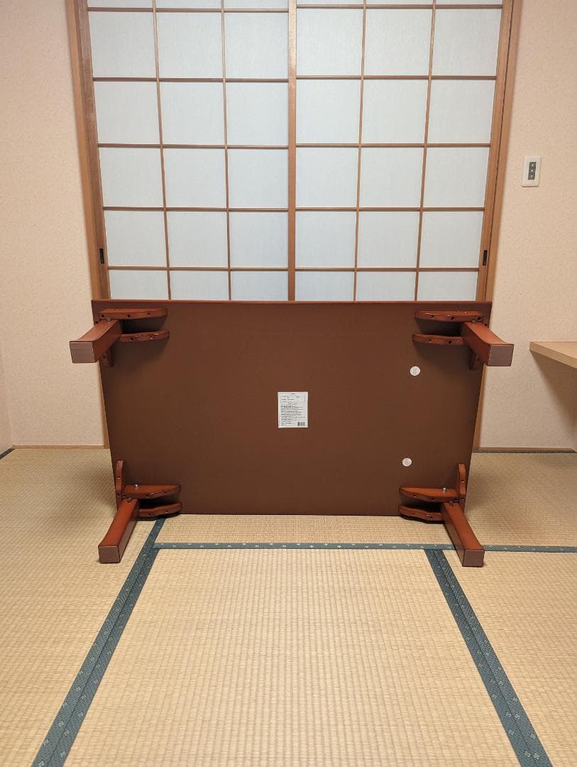 座卓 テーブル 折りたたみ ブラウン ローテーブル 天然木使用 ちゃぶ台 和室