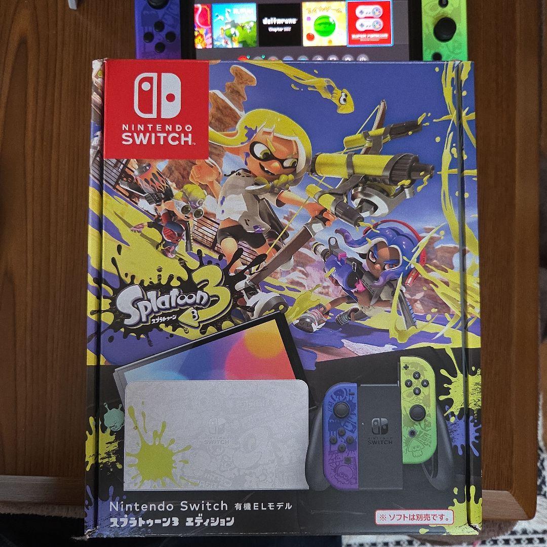 Switchスプラトゥーン 本体 紫・緑 Joy-Con有機EL