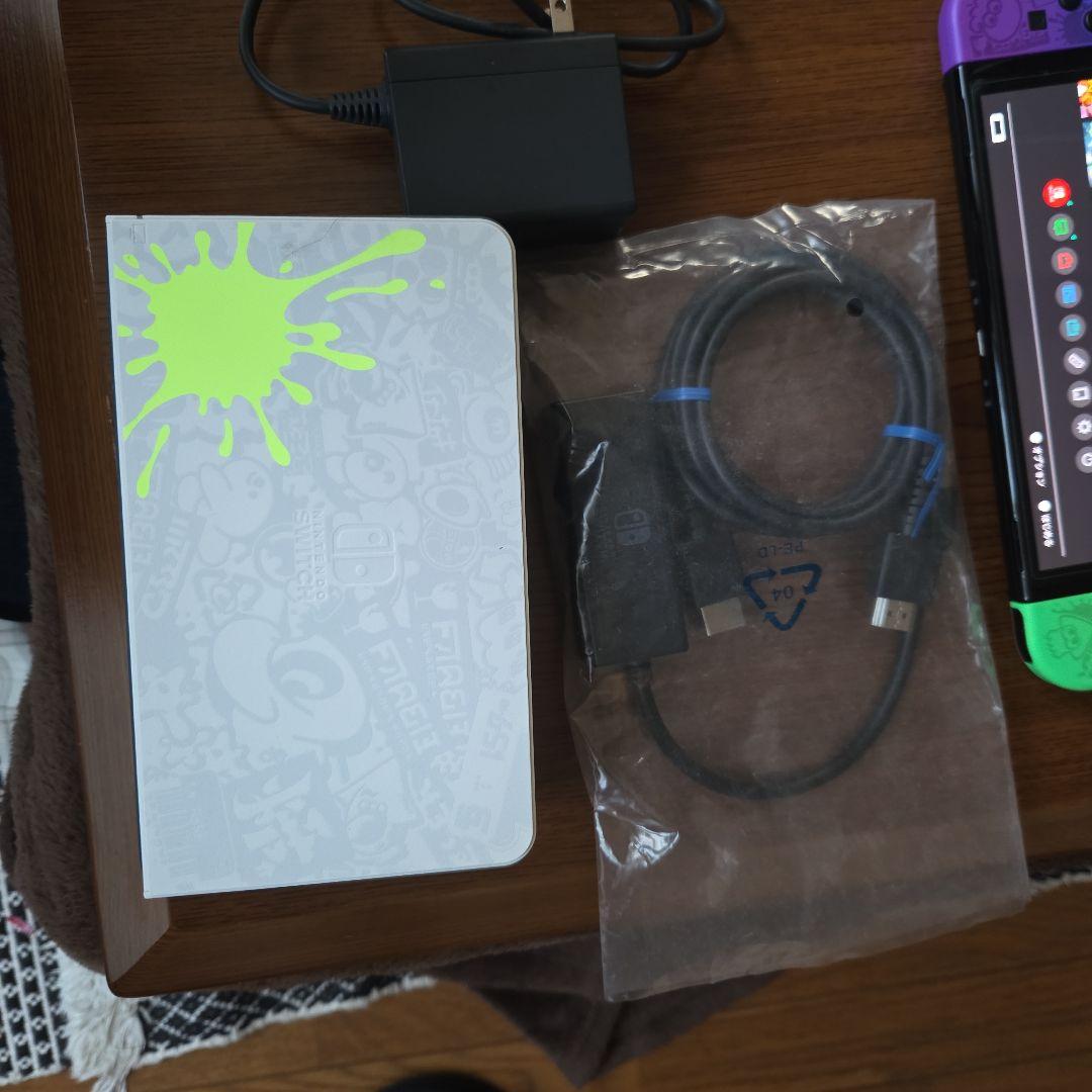 Switchスプラトゥーン 本体 紫・緑 Joy-Con有機EL