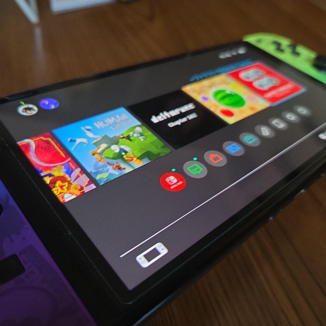 Switchスプラトゥーン 本体 紫・緑 Joy-Con有機EL