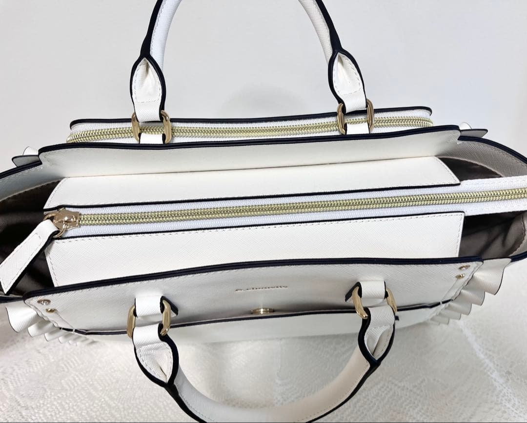 &chouette 推し事バッグ 痛バ　クリアポケット付きトートバッグ　ホワイト