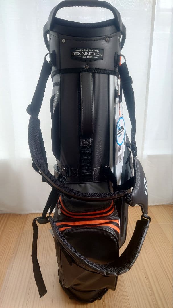 BENNINGTON ZONE ゴルフ・キャディバッグ グレー/オレンジ14分割