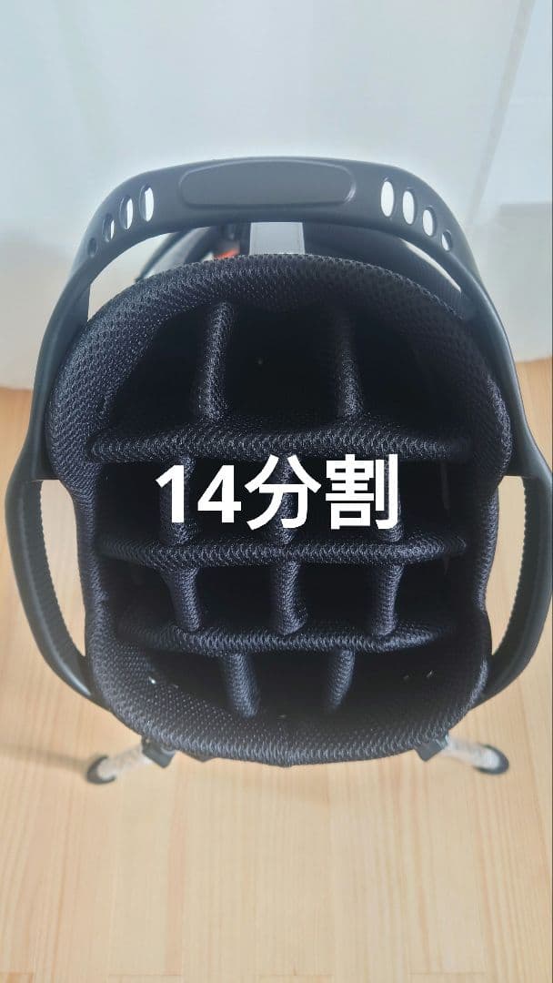 BENNINGTON ZONE ゴルフ・キャディバッグ グレー/オレンジ14分割