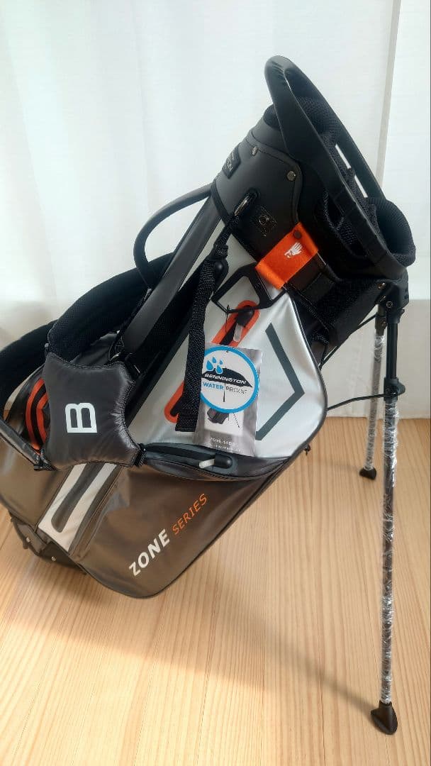 BENNINGTON ZONE ゴルフ・キャディバッグ グレー/オレンジ14分割
