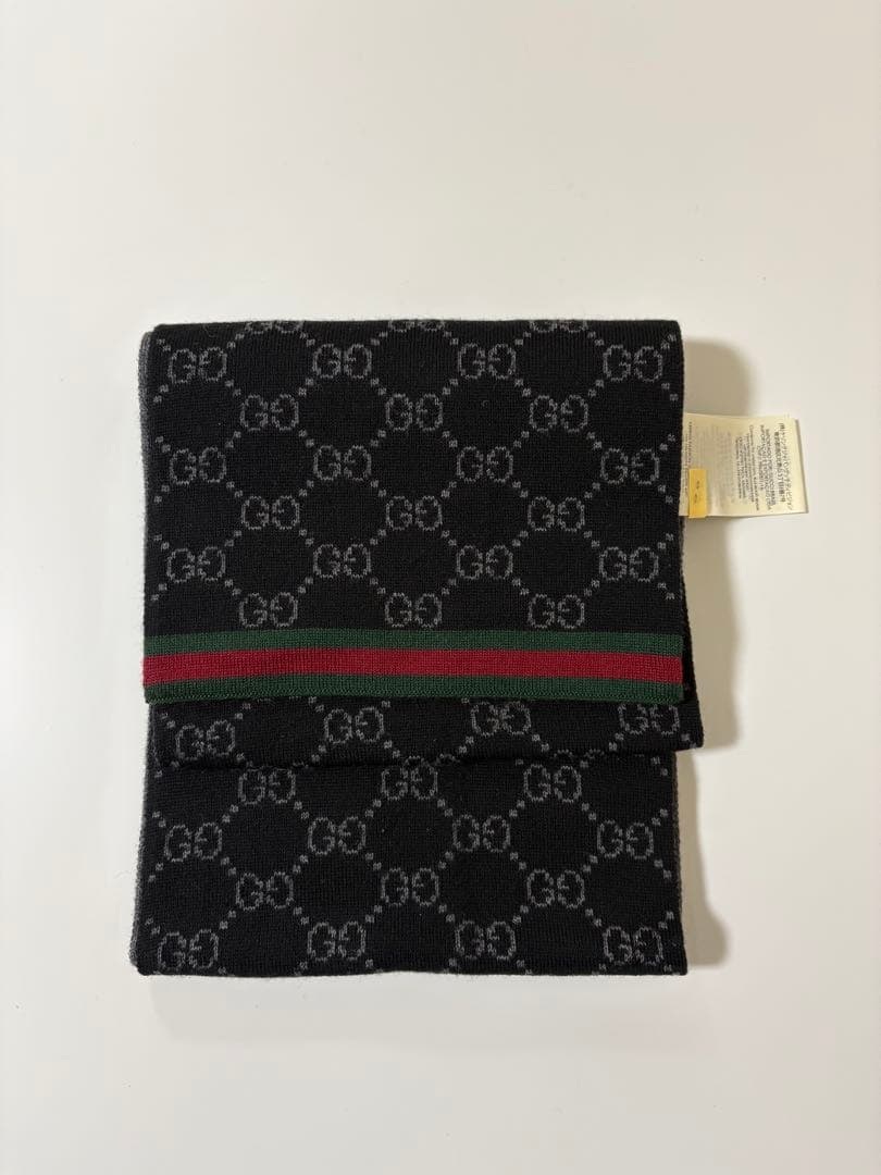 美品GUCCI GGパターン マフラー