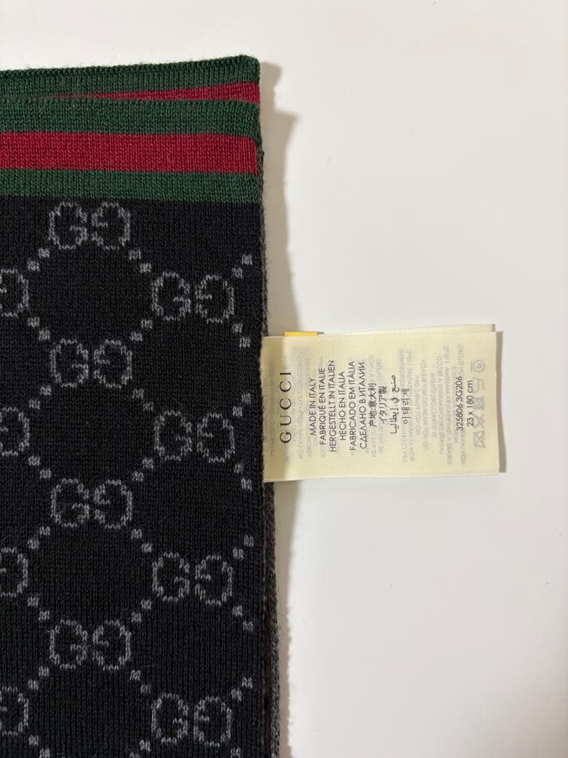 美品GUCCI GGパターン マフラー