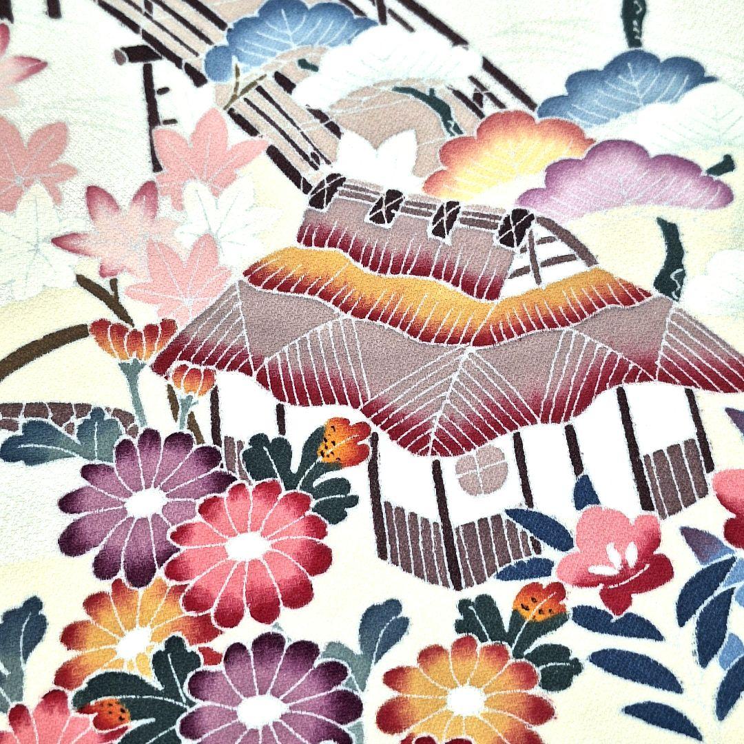 新品 正絹 手描き友禅 訪問着 袷 未使用品