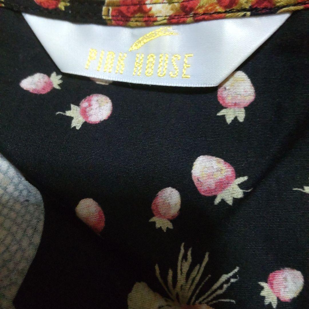 未使用ピンクハウス　ギンガムうさぎノースリーブワンピース　2022