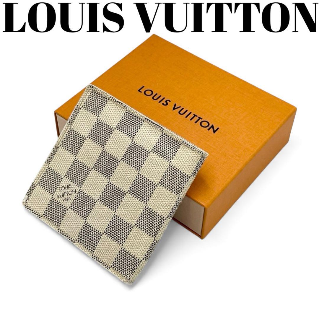 【美品】ルイヴィトン ポルトフォイユ マルコ 財布 ダミエアズール CA2088