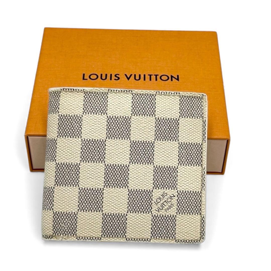 【美品】ルイヴィトン ポルトフォイユ マルコ 財布 ダミエアズール CA2088