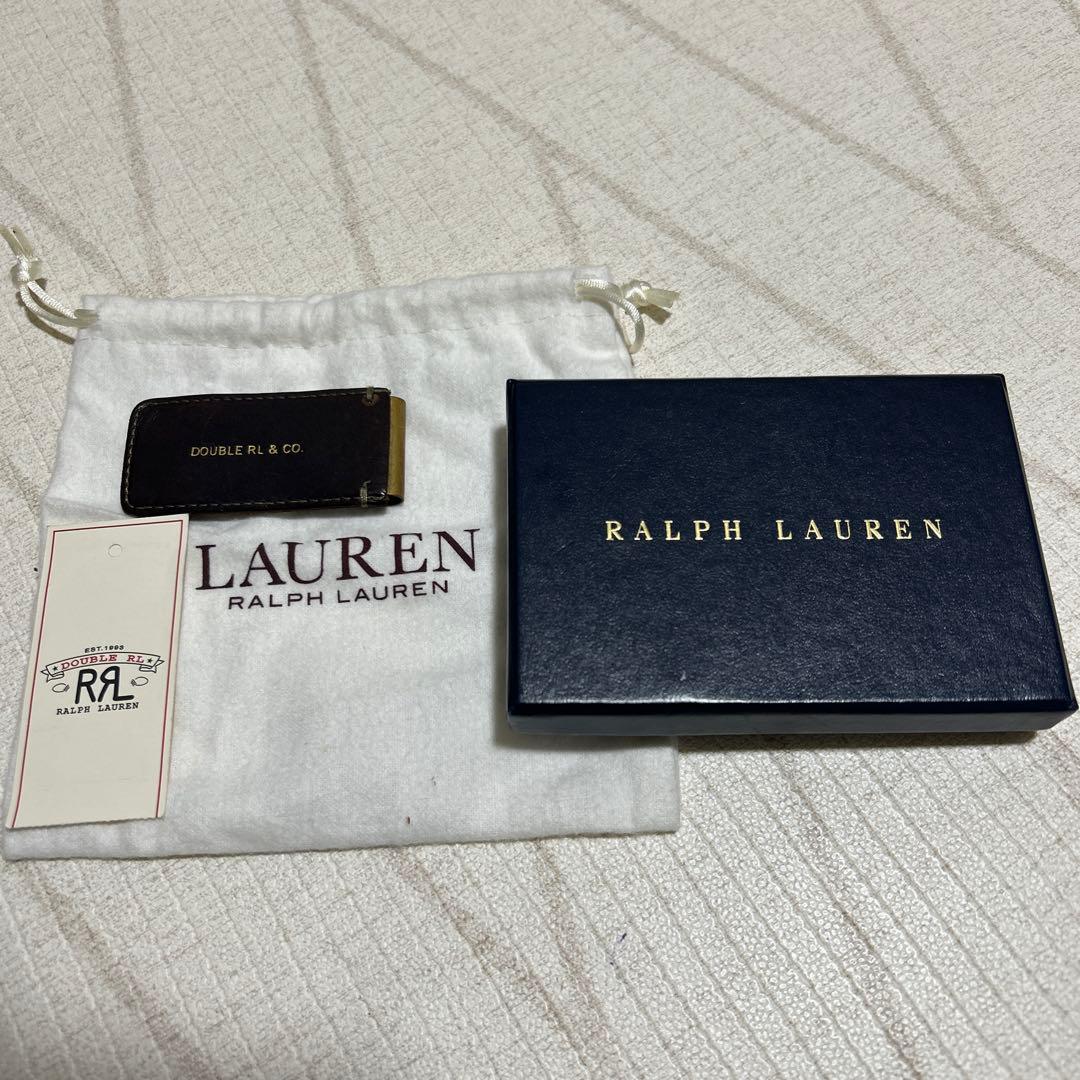 希少　DOUBLE RL & CO. レザー マネークリップ