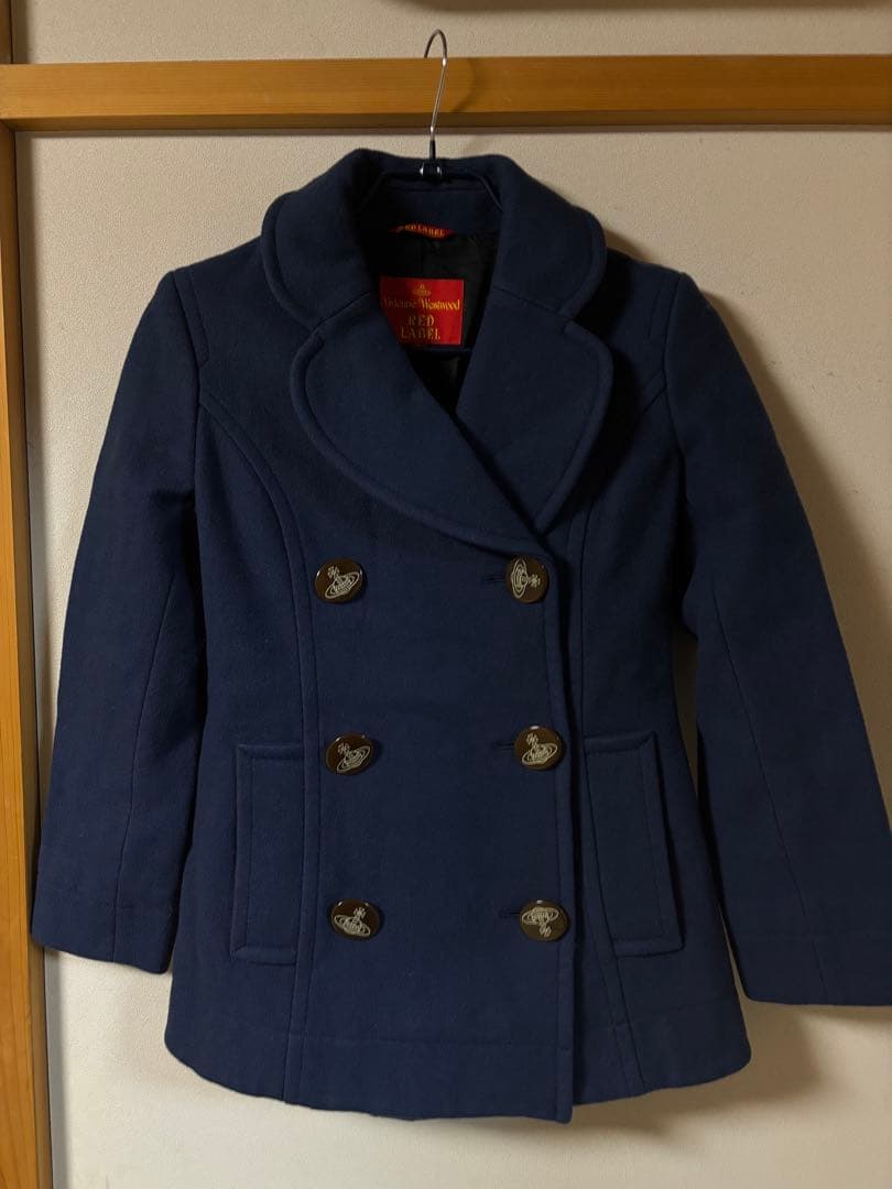 【希少】Vivienne Westwood RED LABELネイビー　Pコート