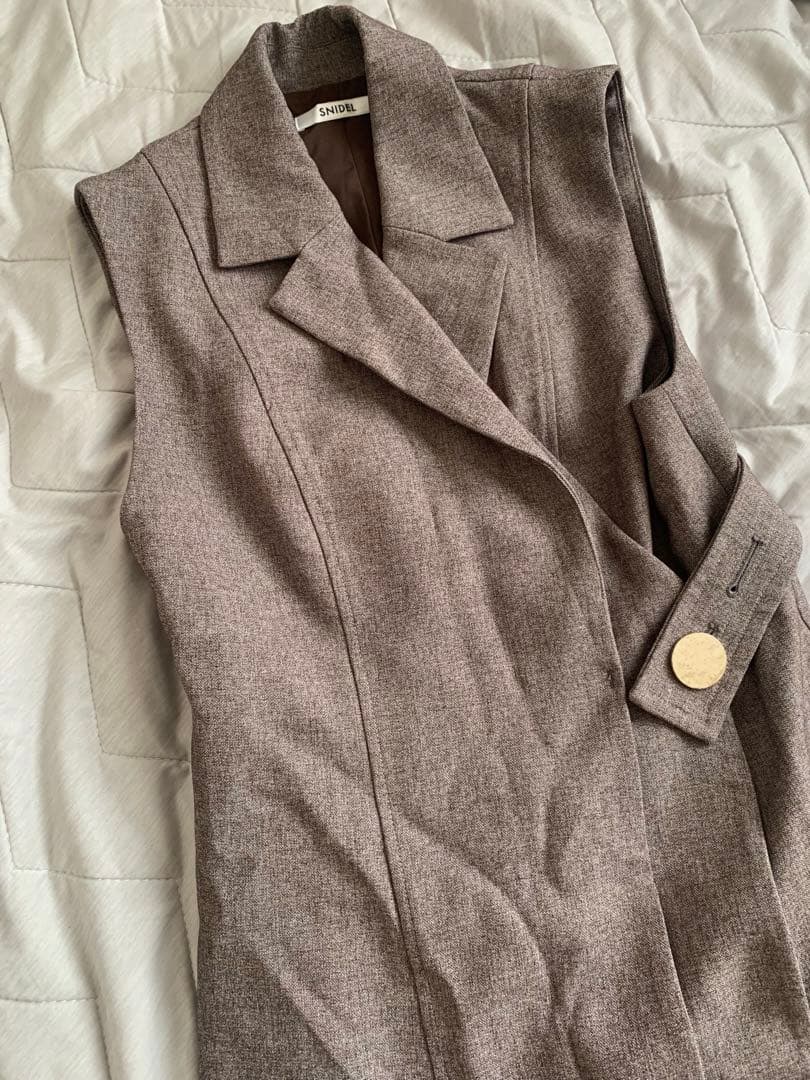 snidel ノースリテーラードロングワンピース