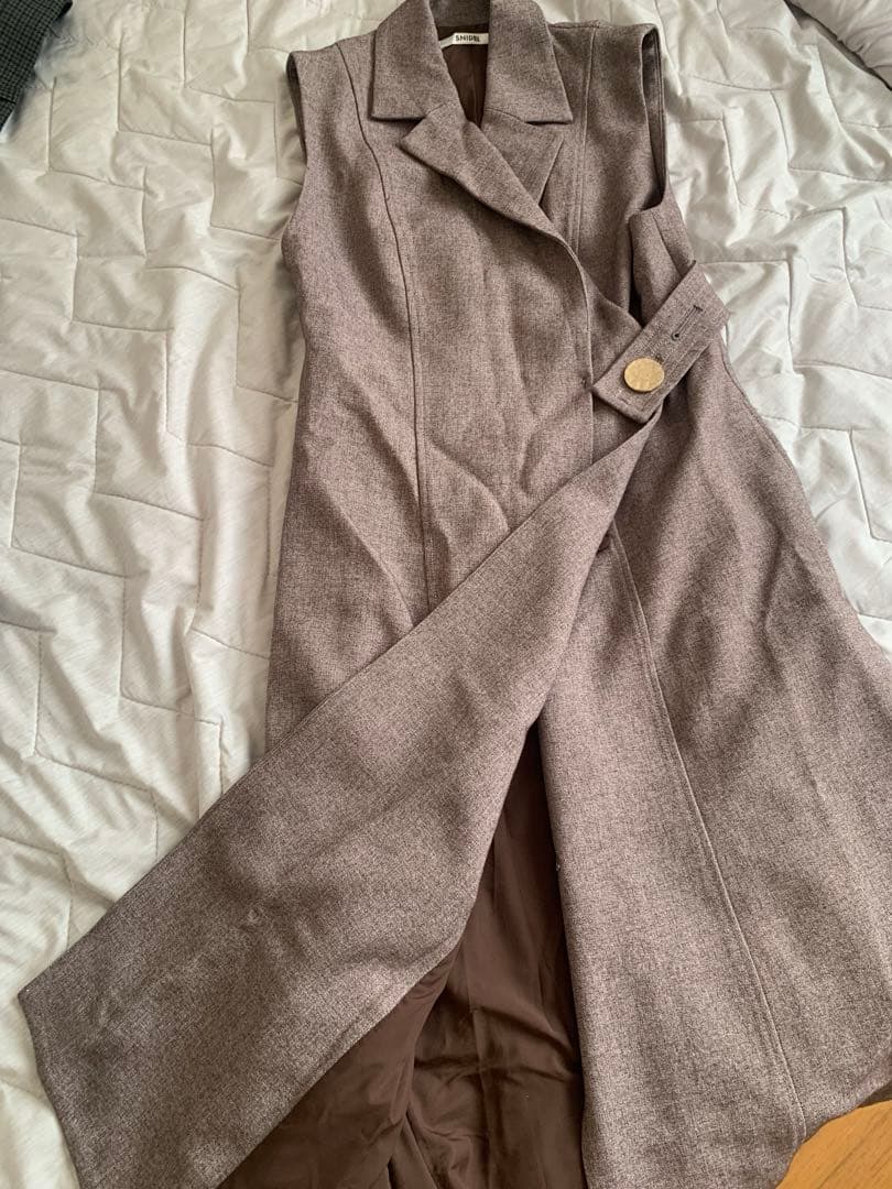 snidel ノースリテーラードロングワンピース