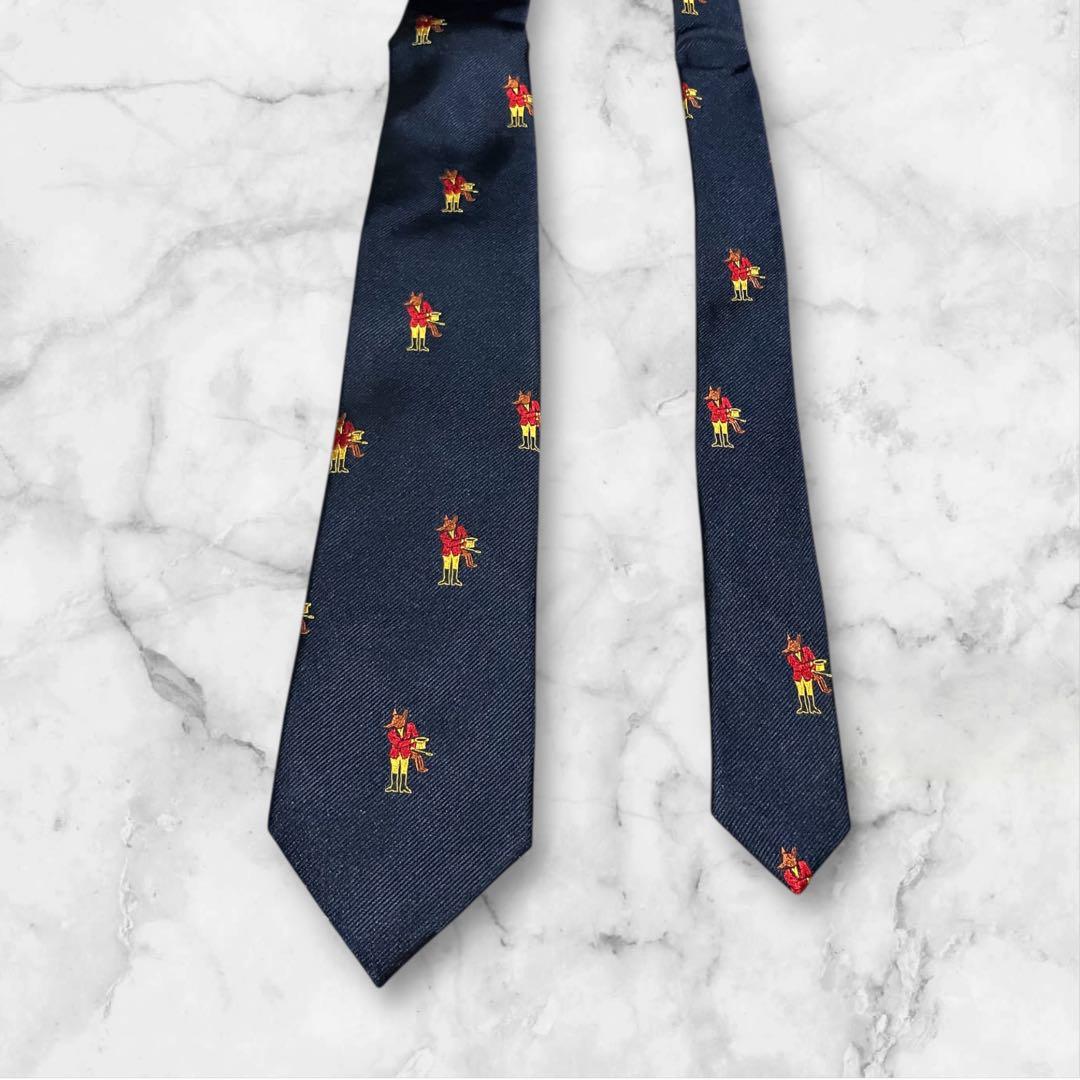 【未使用】DRAKE'S ドレイクス　ネクタイ　ソリッド　ジャガード　タグ付き