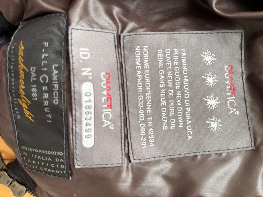 S*a様 DUVETICA✖️アローズフード付きダウンベストnavy✖️brow