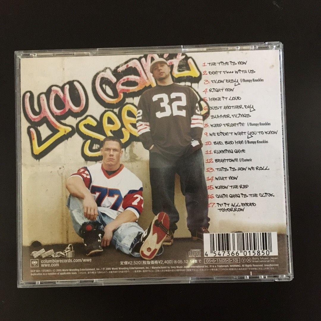 直筆サイン入りＣＤ　John cena  you can't see me