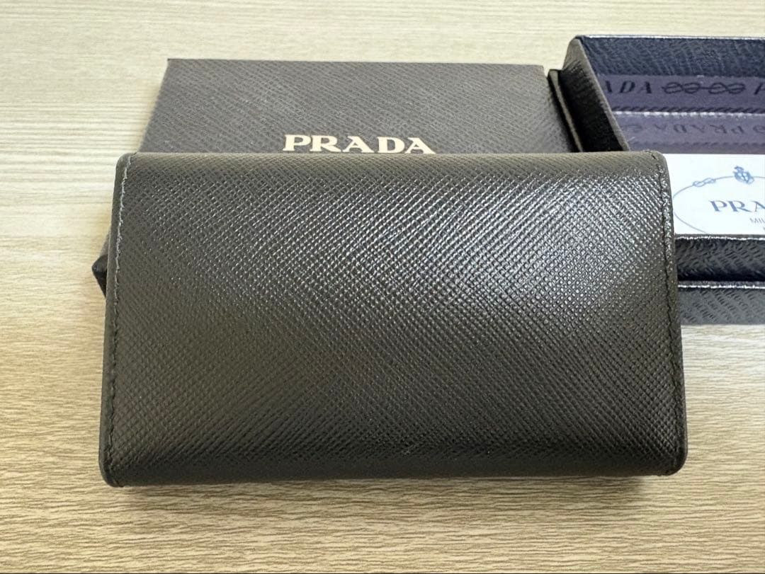 プラダ PRADA ６連　ブラックキーケース