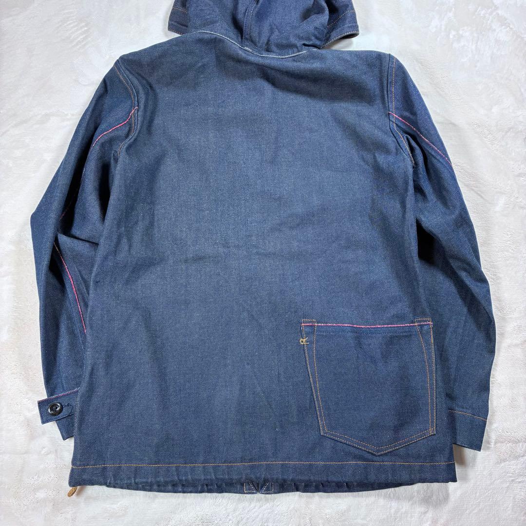 45R 極美品 デニムのヨットパーカー インディゴ WALDESジップ サイズ3