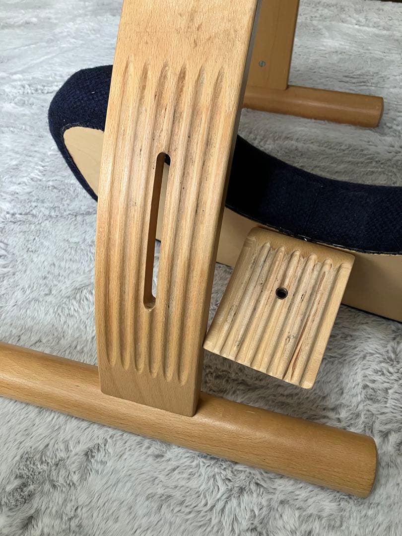 通販生活　バランスチェア（猫背対策椅子）とカバーのセット