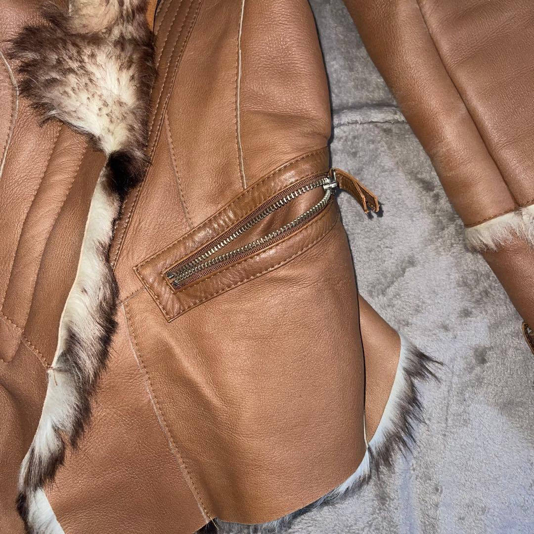 レア✨ ムートンコート フード y2k 平成 ギャル 00s リアルファー