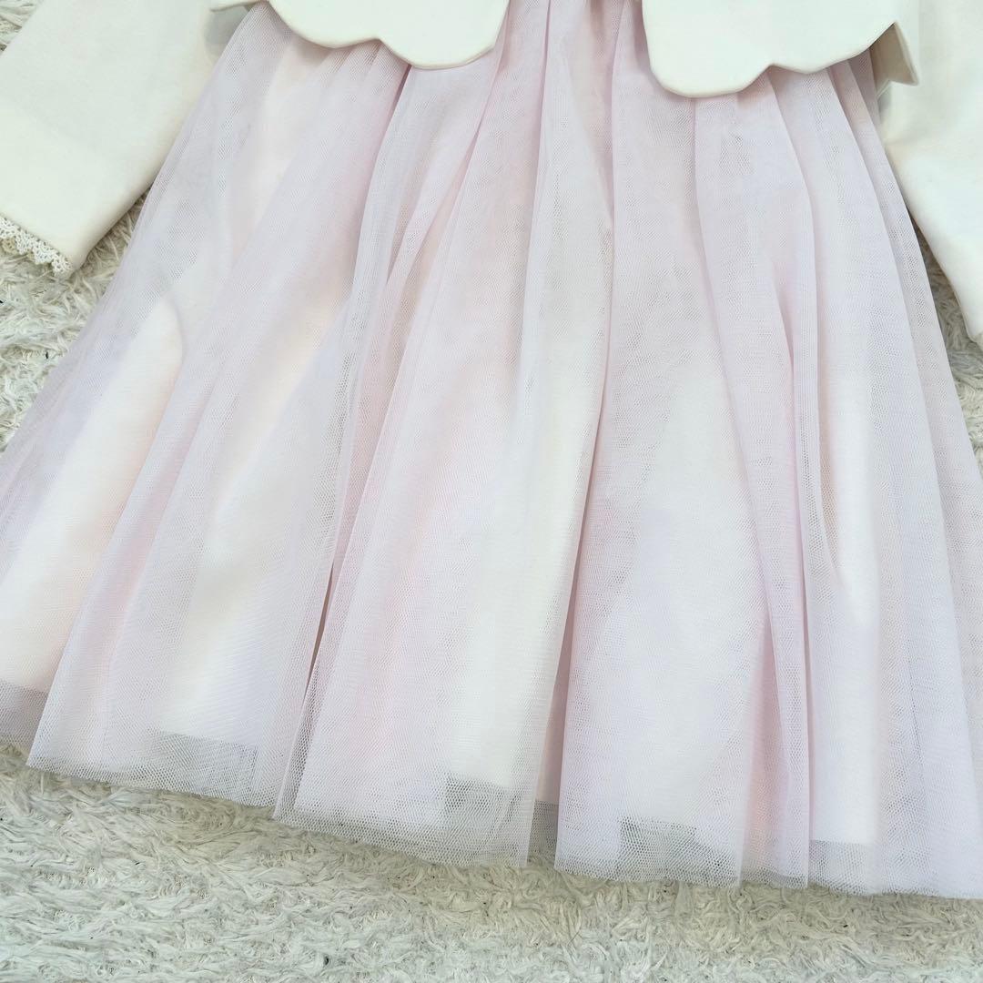 メゾピアノ　キッズフォーマル　セレモニー　ドレス　セットアップ　ピンク　120