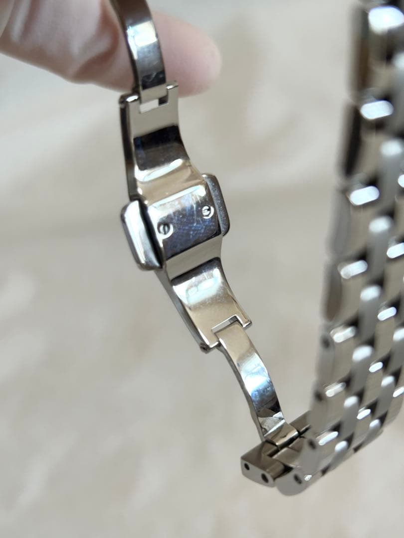 【美品】GUCCIグッチGクラスピンクシェルダイヤ腕時計レディース