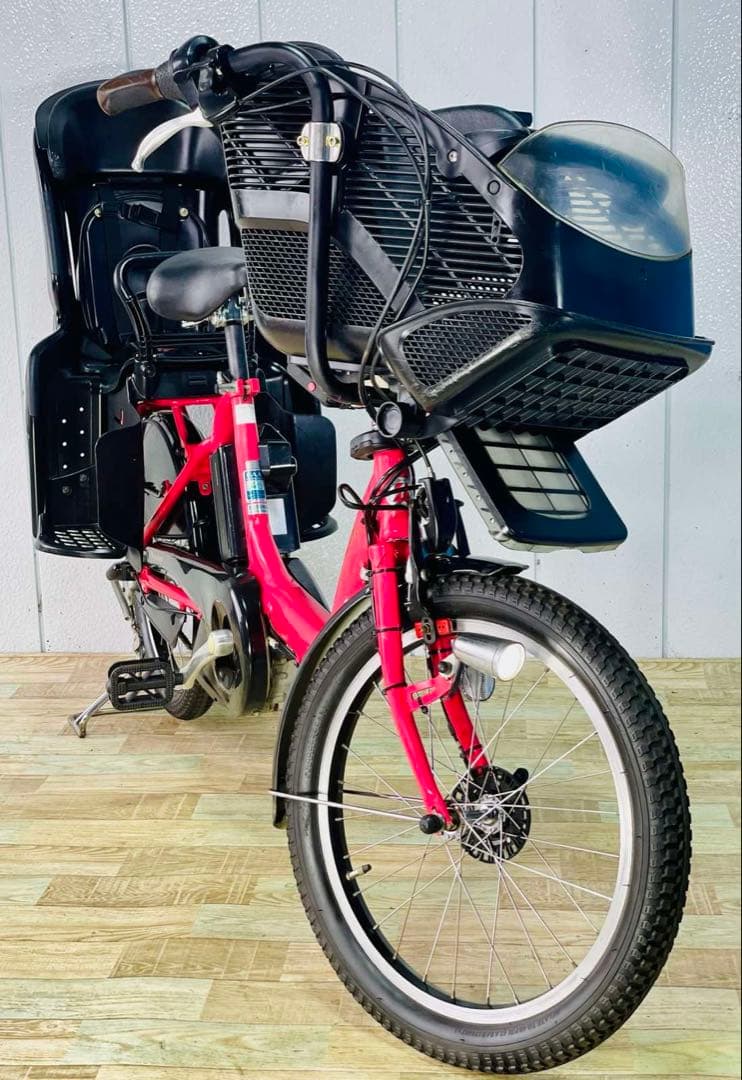 2945ブリヂストン8.7アンペア3人乗り対応子供乗せ　電動アシスト自転車