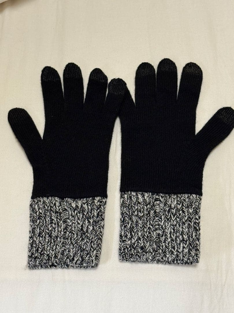 ルイヴィトン レディース 手袋 ニット モノグラム フラワー ほぼ未使用