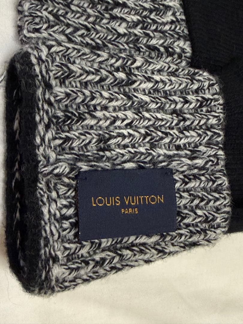 ルイヴィトン レディース 手袋 ニット モノグラム フラワー ほぼ未使用