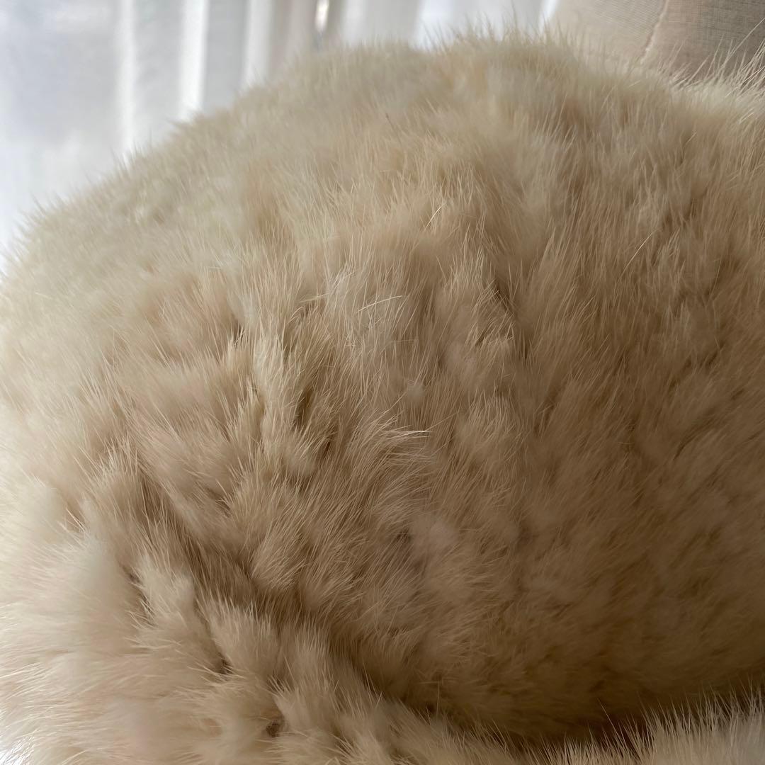 ミンク　フード付きファージレ　フード付き