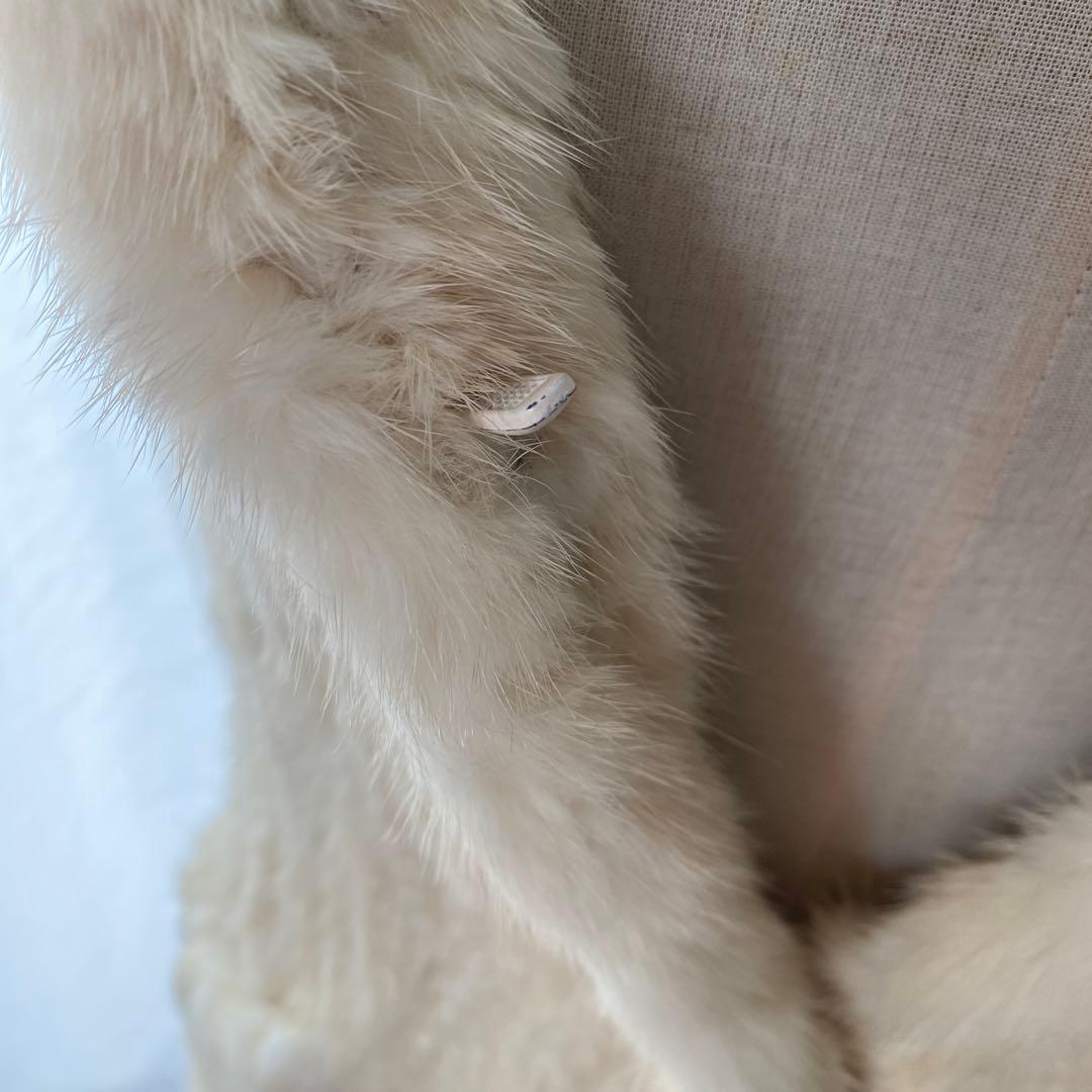 ミンク　フード付きファージレ　フード付き