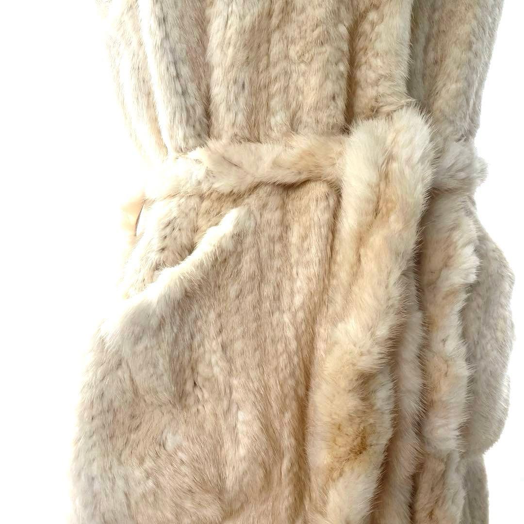 ミンク　フード付きファージレ　フード付き