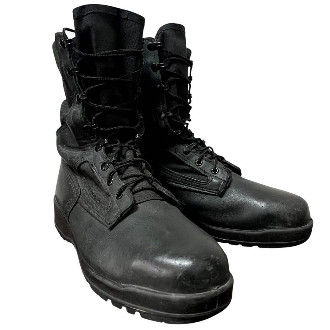 BELLEVILLEベルビル USA製 ミリタリーブーツ トゥガード 黒 11