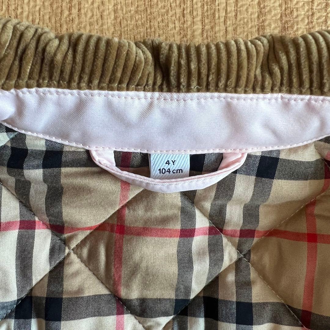 Burberry バーバリー キッズ キルティングジャケット4Y 104cm