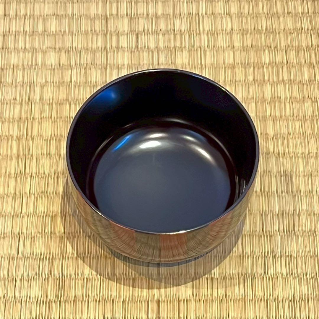 塗師 津田哲司 (哲斎) 縞模様 信玄弁当箱 3客