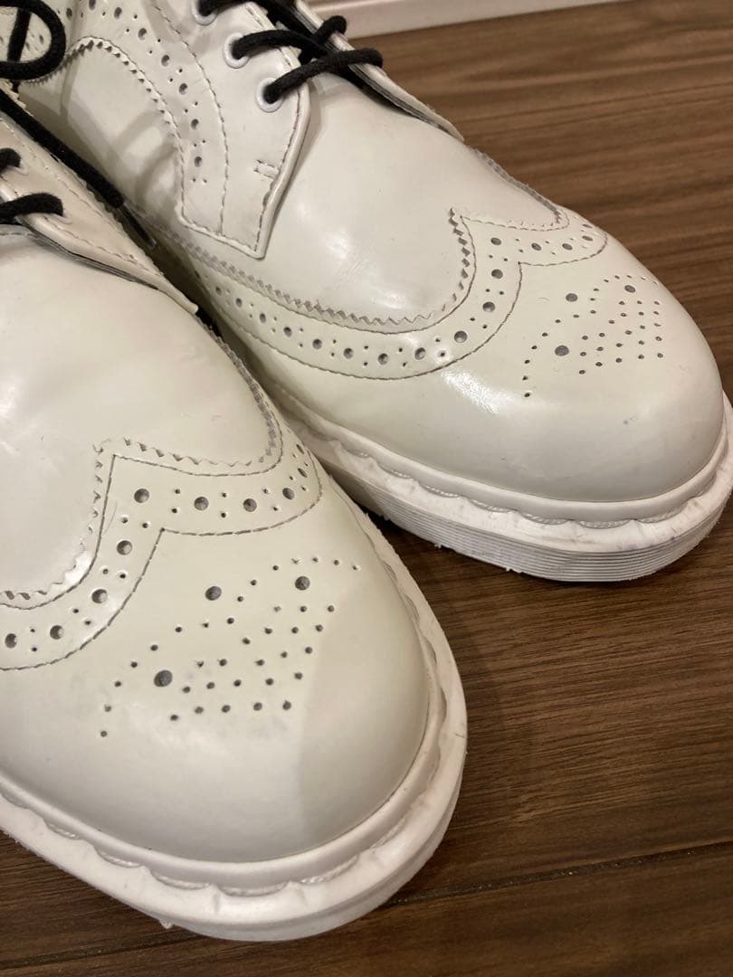 Y*s様 ドクターマーチン　ホワイト　レザー ウィングチップ