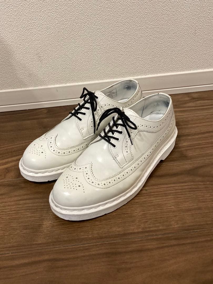 Y*s様 ドクターマーチン　ホワイト　レザー ウィングチップ