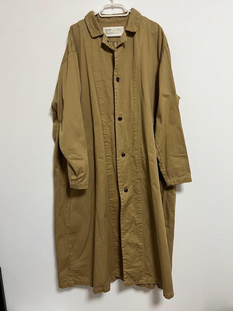 HARVESTY ハーベスティ チノクロスオーバーコート ロングコート　２