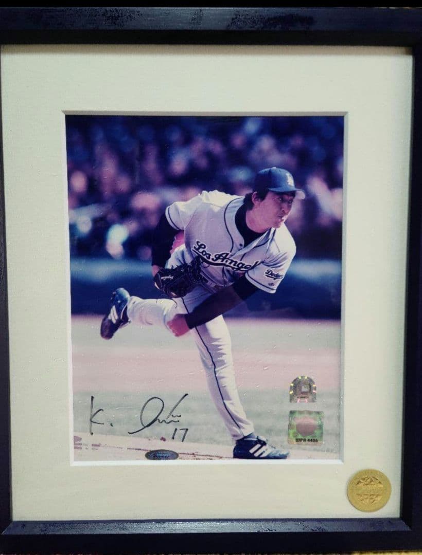 石井一久　選手 LosAngelesDodgers　限定パネル　直筆サイン入り