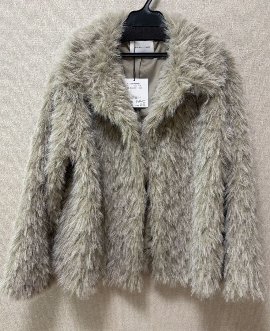 CAPRICIEUX LE'MAGE MIX ファースタンドカラーコート