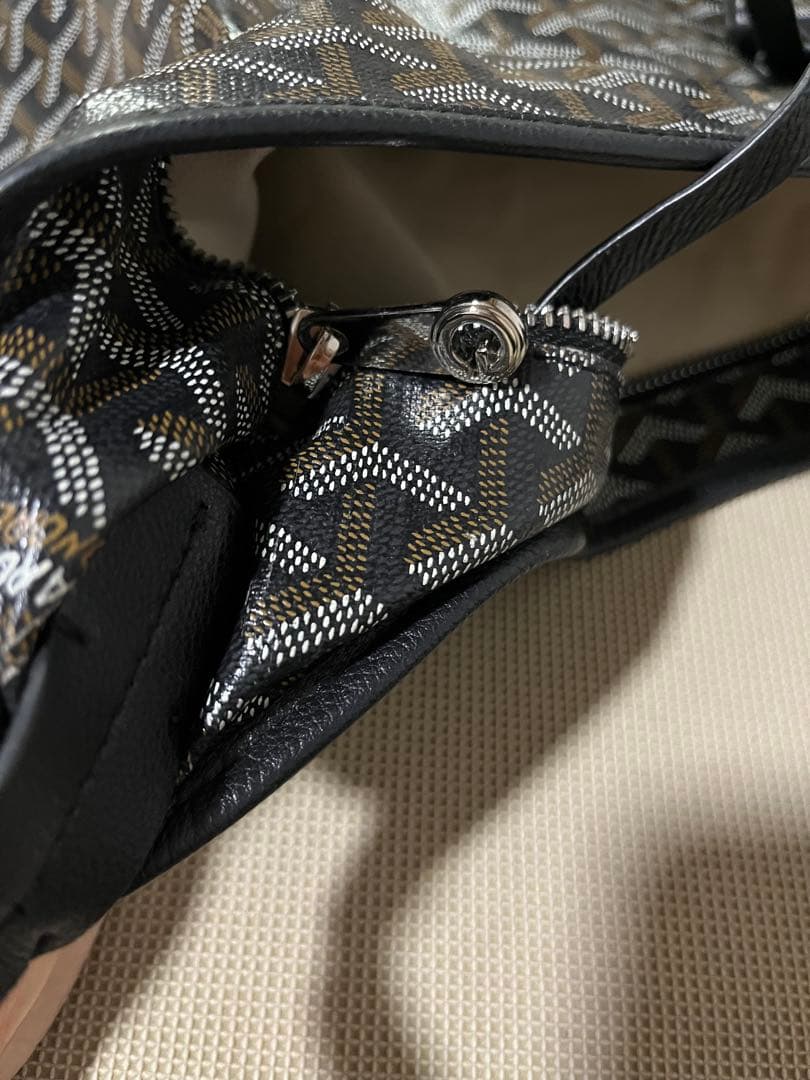 Goyard ショルダーバッグ ブラック ポーチ付き