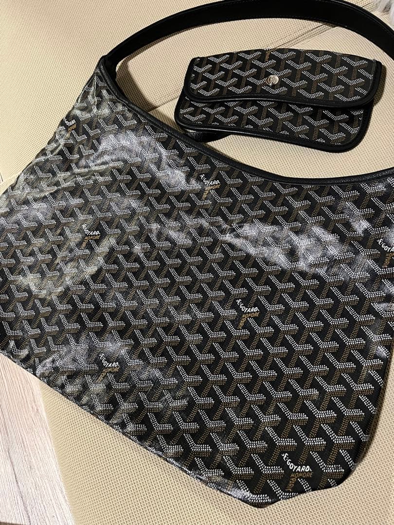 Goyard ショルダーバッグ ブラック ポーチ付き