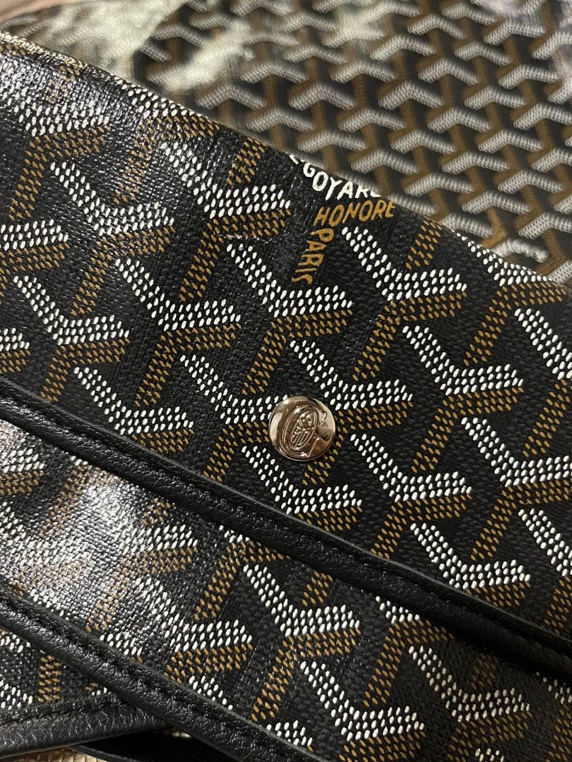 Goyard ショルダーバッグ ブラック ポーチ付き