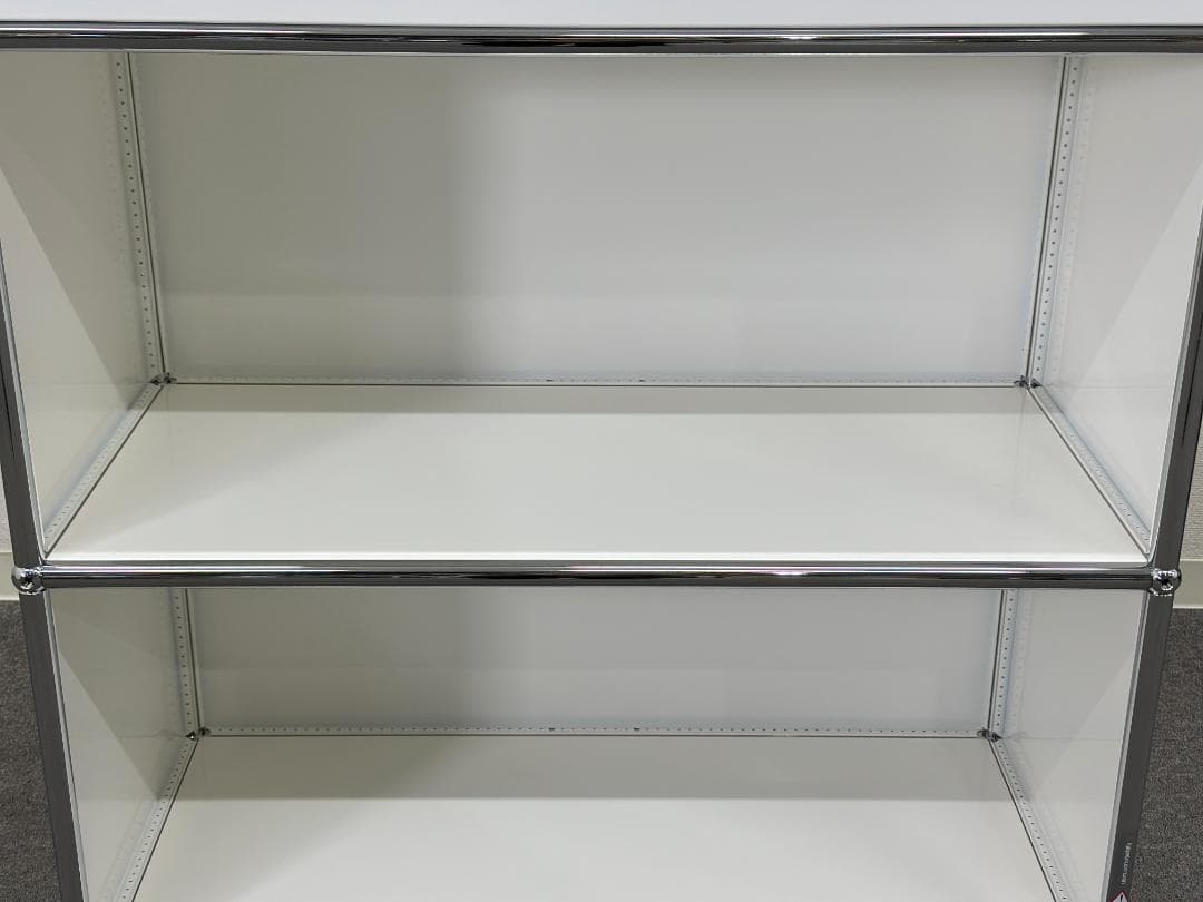 正規品!ほぼ未使用品■USMハラー■キャビネットシェルフ　1列3段　鍵なし　白