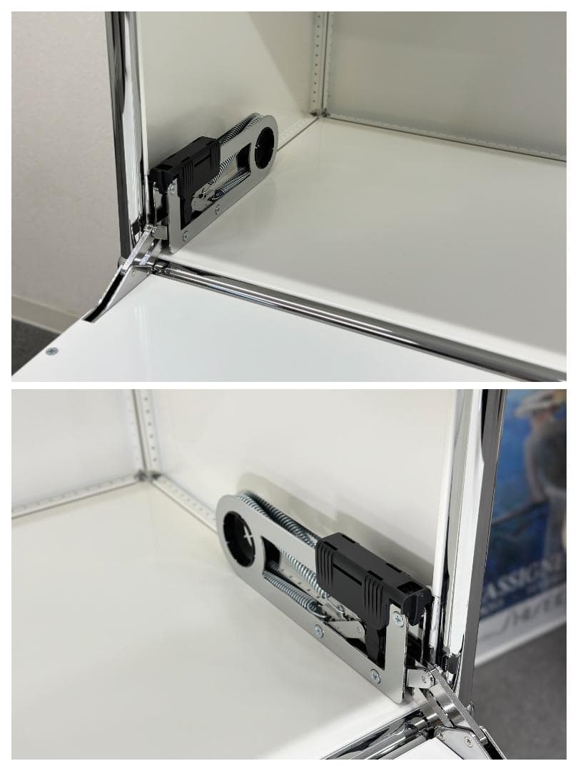 正規品!ほぼ未使用品■USMハラー■キャビネットシェルフ　1列3段　鍵なし　白