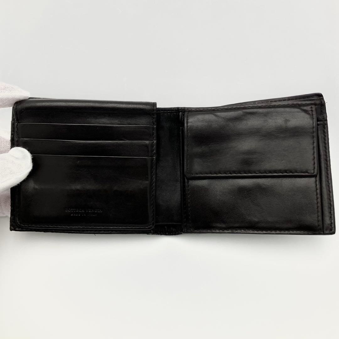 ボッテガ ピッコロ 二つ折り財布 イントレチャート 定期入れ レザー