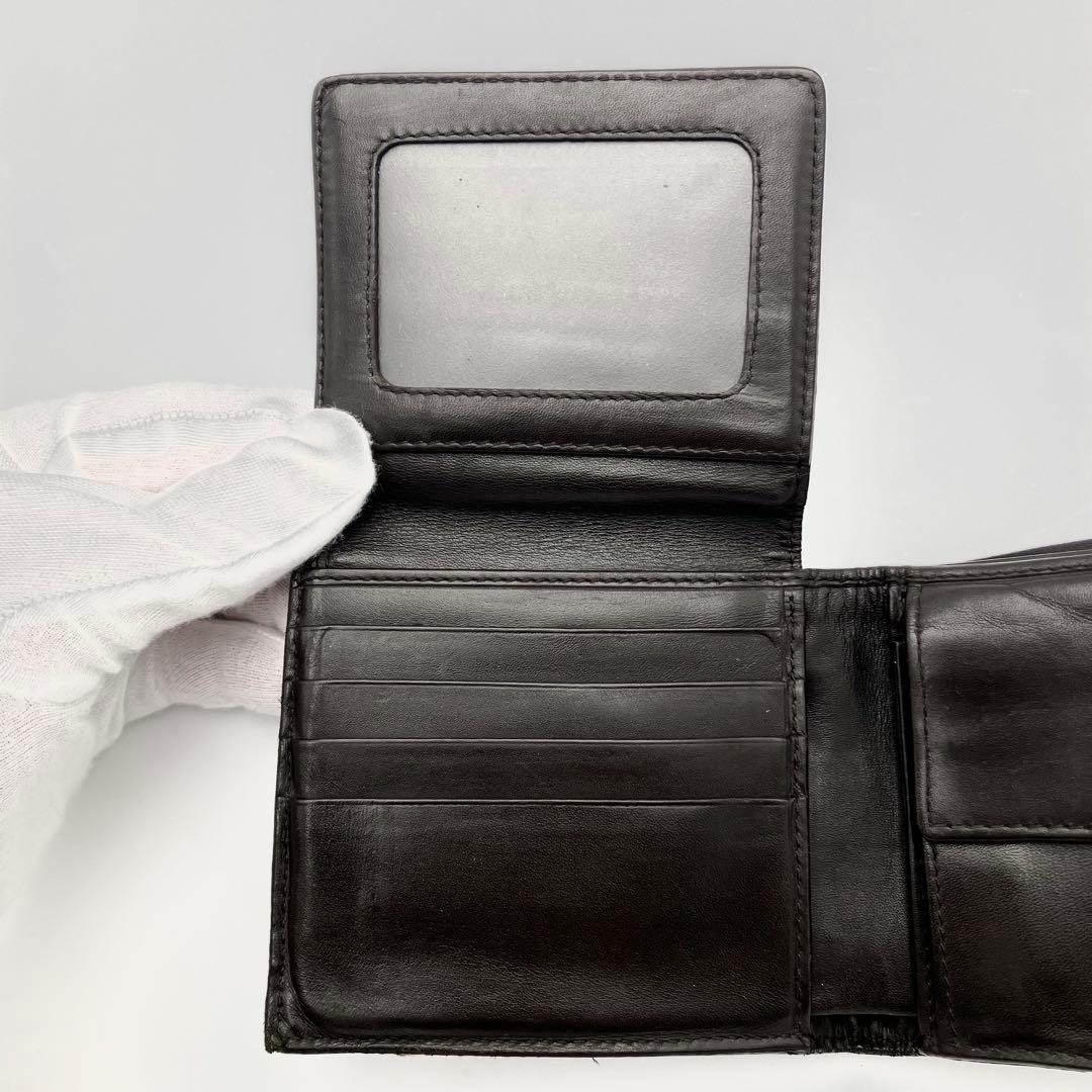 ボッテガ ピッコロ 二つ折り財布 イントレチャート 定期入れ レザー