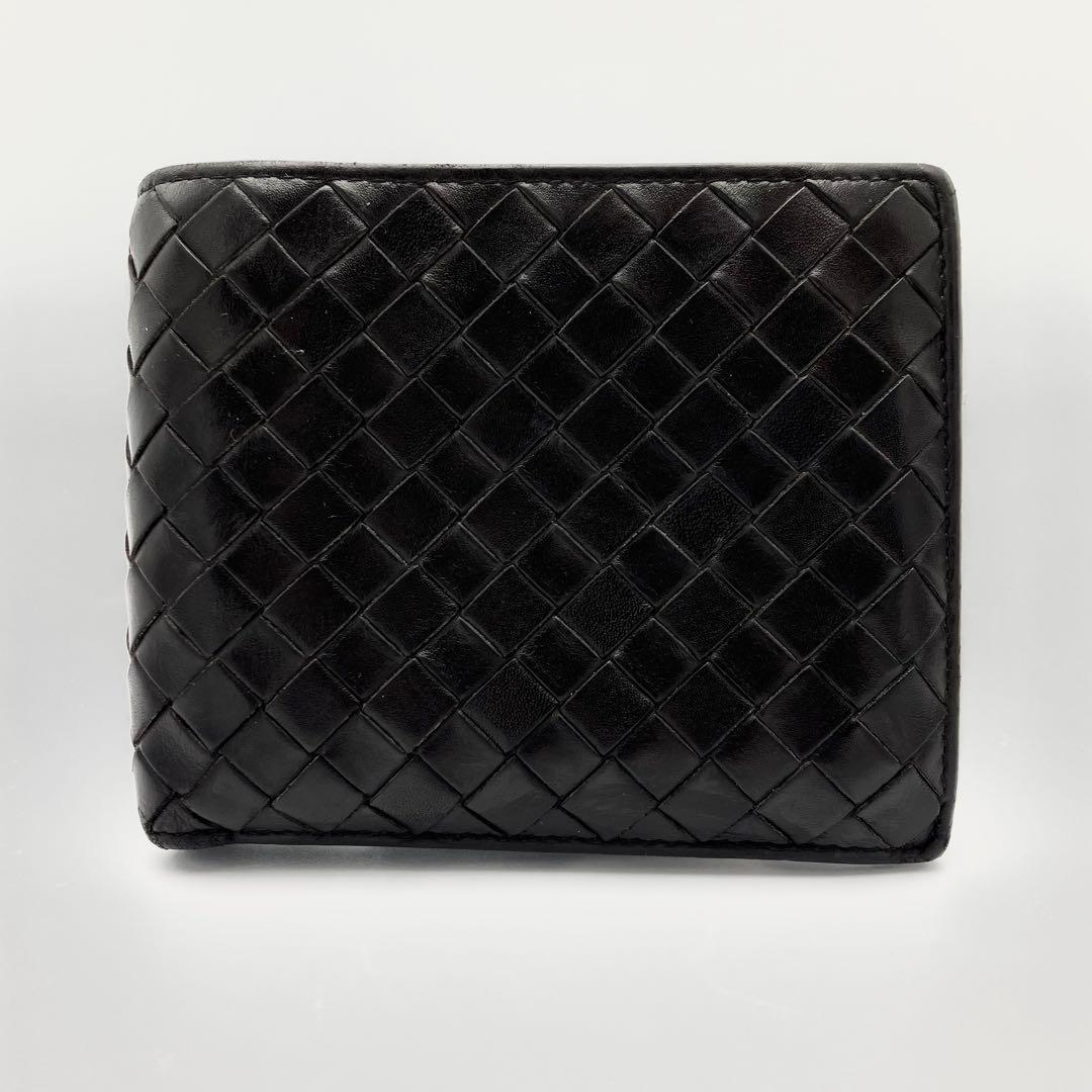 ボッテガ ピッコロ 二つ折り財布 イントレチャート 定期入れ レザー